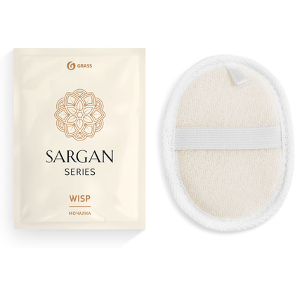 Мочалка Sargan, флоу-пак