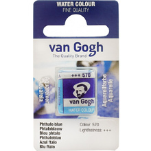 Краски акварельные "Van Gogh", 570 голубая ФЦ, кювета